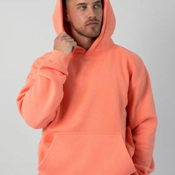 Comfrt Other - COMFRT Hoodie Adult Large Coral Orange Fleece Signature Sweatshirt Limited Ed